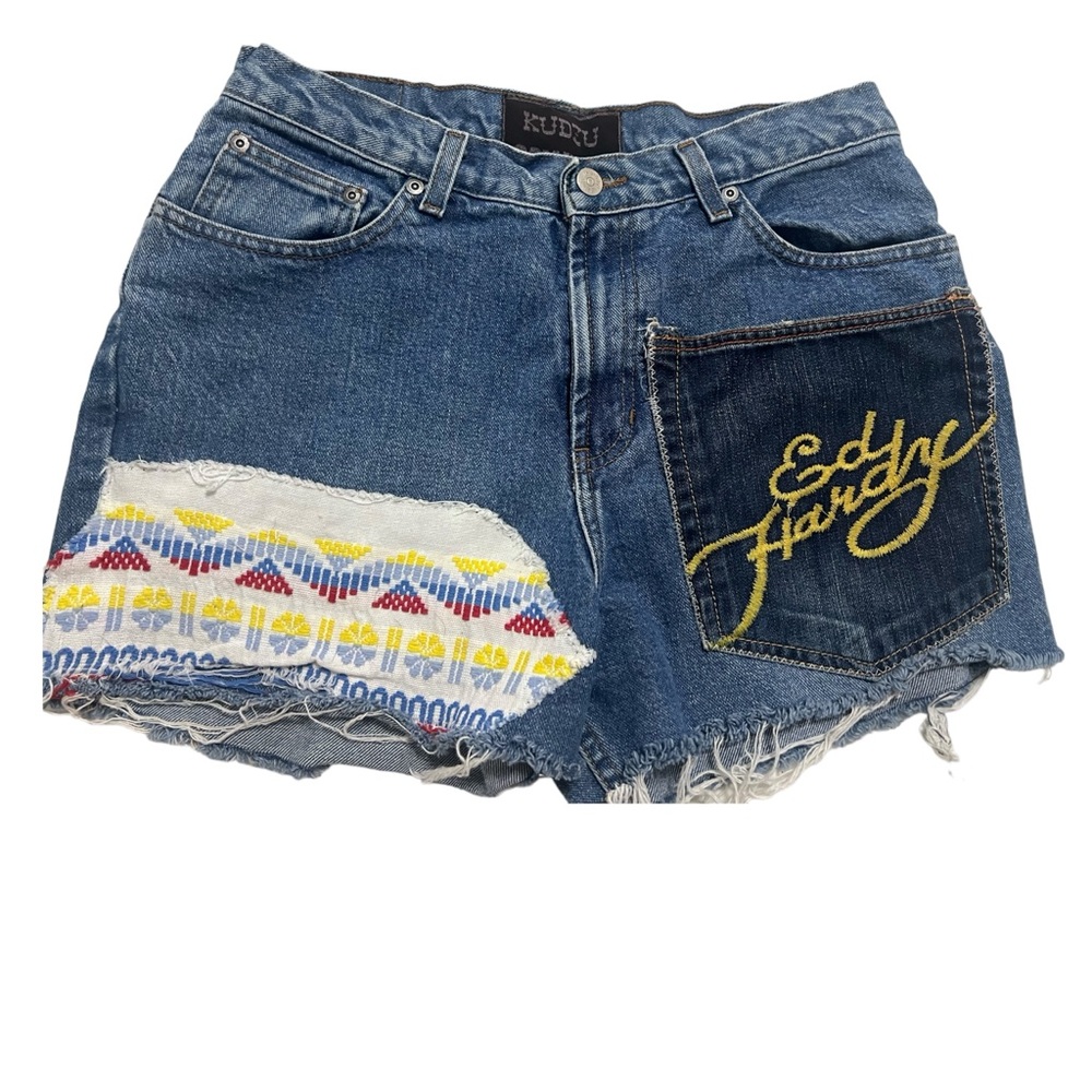 👉🏼CUSTOM👈🏼made pair of cutoff shorts. Relatively Jeans size12. No stretch